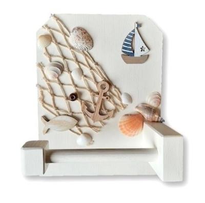 Support papier toilette marin filet