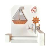 Support papier toilette bateau