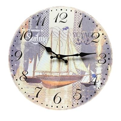 Horloge 3 mâts diam. 34 cm