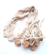 Filet de pche dco cru 1 x 1,50 m petite maille 3 x 3 cm