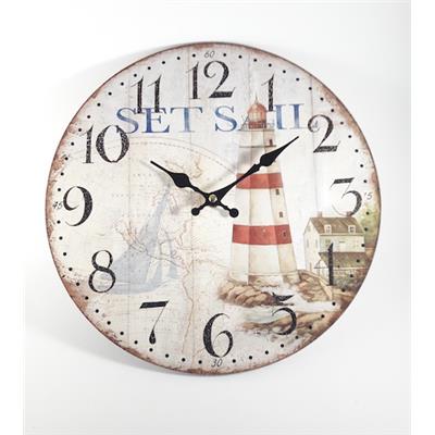 Horloge phare diam. 30 cm