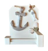 Support papier toilette ancre et poisson