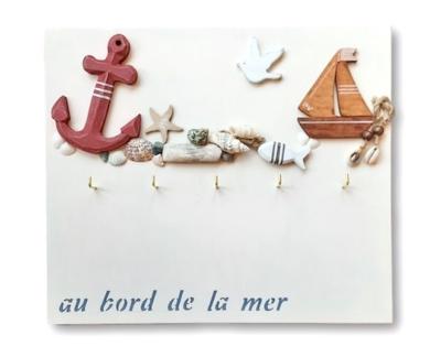 Accroche - clefs " bord de mer "